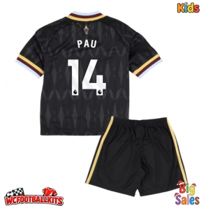 Aston Villa Pau Torres #14 Replica Away Stadium Kit for Kids 2026-27 Short Sleeve (+ pants)
